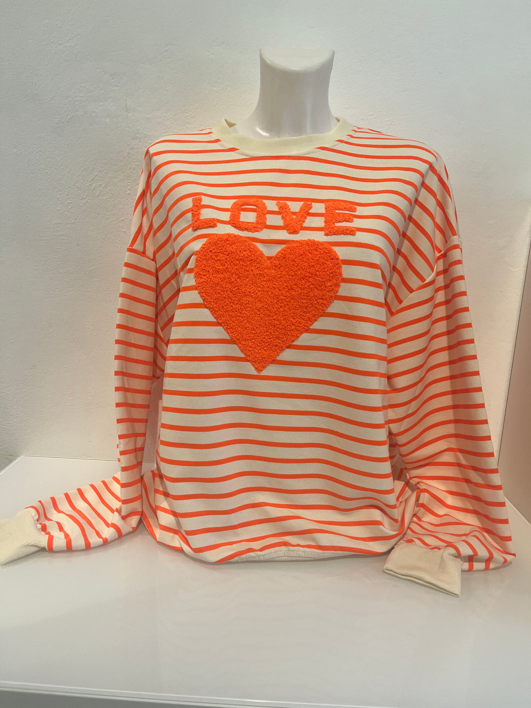 Sweatshirt Marion - Orange Love